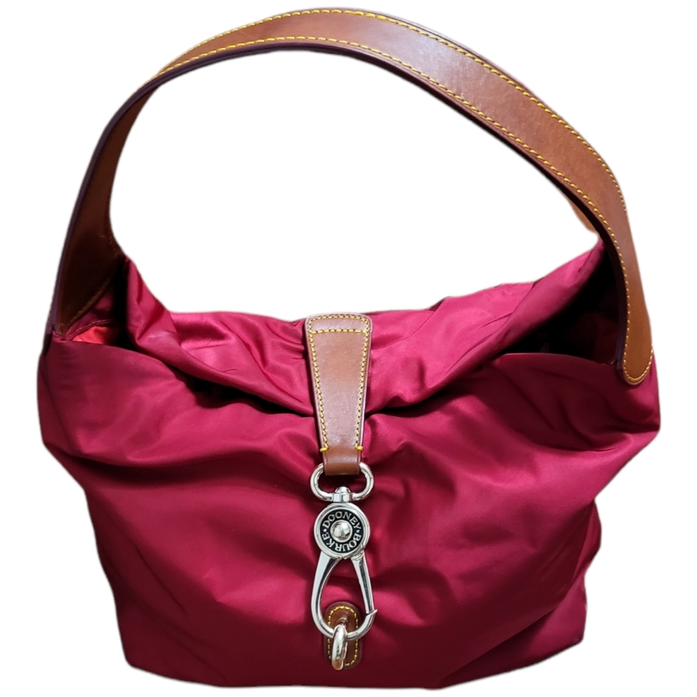 DOONEY & BOURKE BELVEDERE LOCK LOGO SHOULDER BAG RED